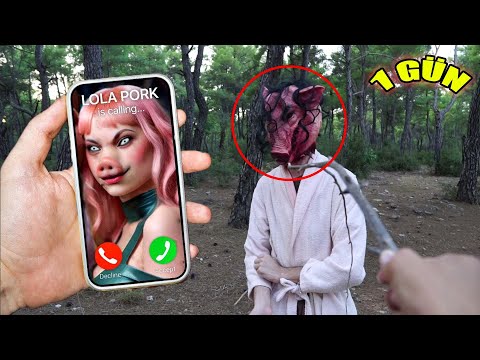 JOHN PORK KARDEŞİ LOLA PORK İLE LANETLİ ORMANDA 1 GÜN GEÇİRMEK !! (GERÇEK)