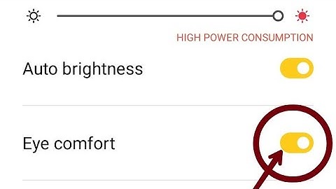 How to disable eye comfort mode in oppo A96, brightness setting oppo a96 phone