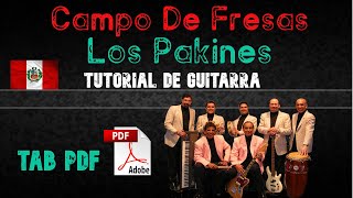 Miniatura de "19.Guitarra TUTORIAL | Campo de Fresas - Los Pakines | Cover + TAB PDF (Cumbia City Perú)"