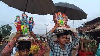 Udepani Khurd Dist. Seoni Madhya Pradesh Bhagwan Krishna Ji Ka Vishrjan Sampan Hua