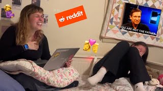 Reading a crazy Reddit story 🤯