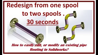 Celebrity How to easily edit modify pipe routing in #solidworkstutorial ? Wealth