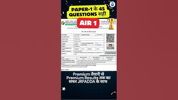 Congrats AIR 1 🚀 UGC NET Result 2024 Paper 1 #shorts #shortsfeed #ugcnetresults #jrfadda