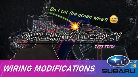 Wiring Modifications - single turbo conversion - Building A Legacy - Part 7- Subaru GTB