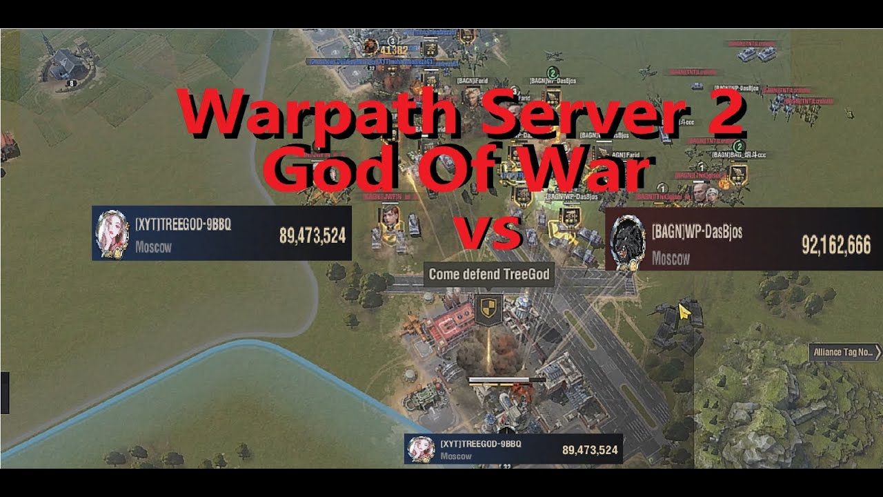 Warpath - Server 2 Top1 VS Top1 "(Bjos-Sit) WP-DasBjos vs TreeGod (God Of War)"