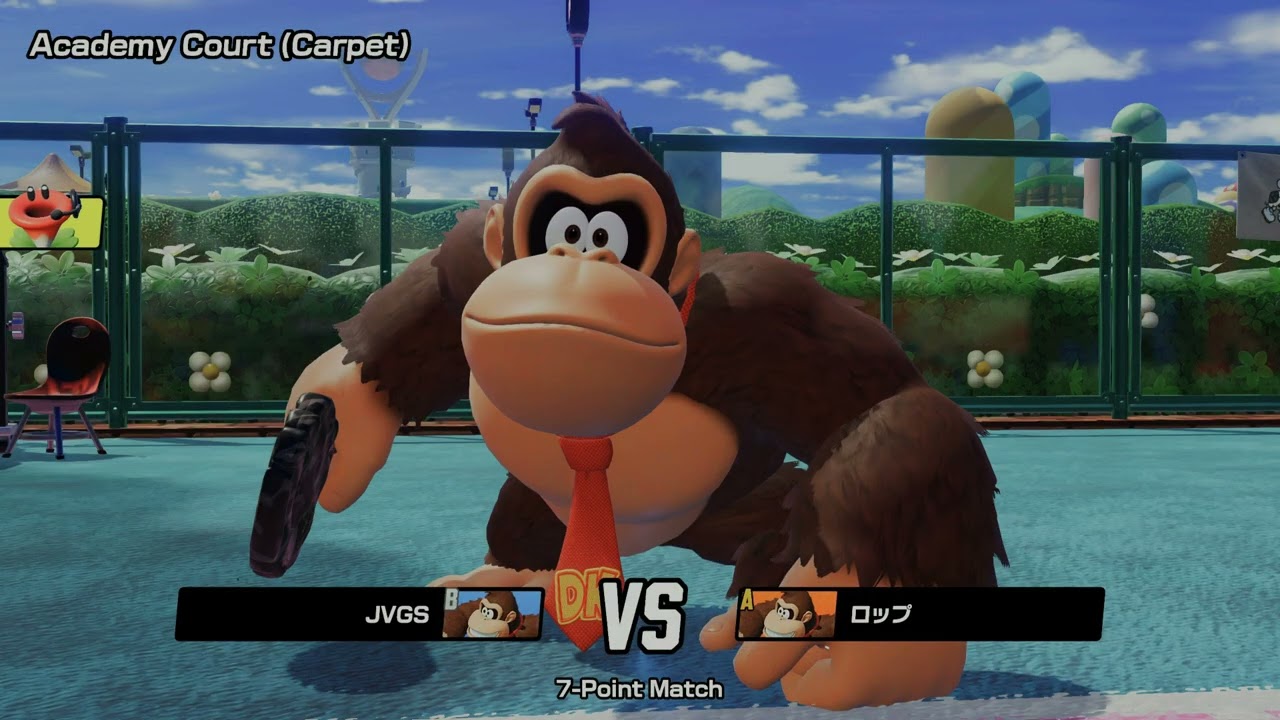 Mario Tennis Fever - Online Ranked Match: Donkey Kong vs Donkey Kong Singles Gameplay