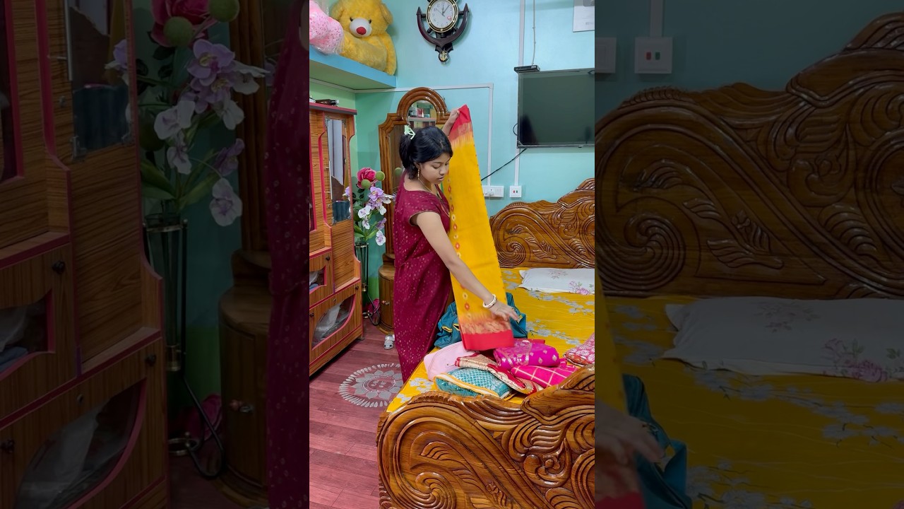 ব্যাগ ভরে শাড়ি নিয়ে যাচ্ছি বিয়েতে পড়ার জন্য ||#minivlog