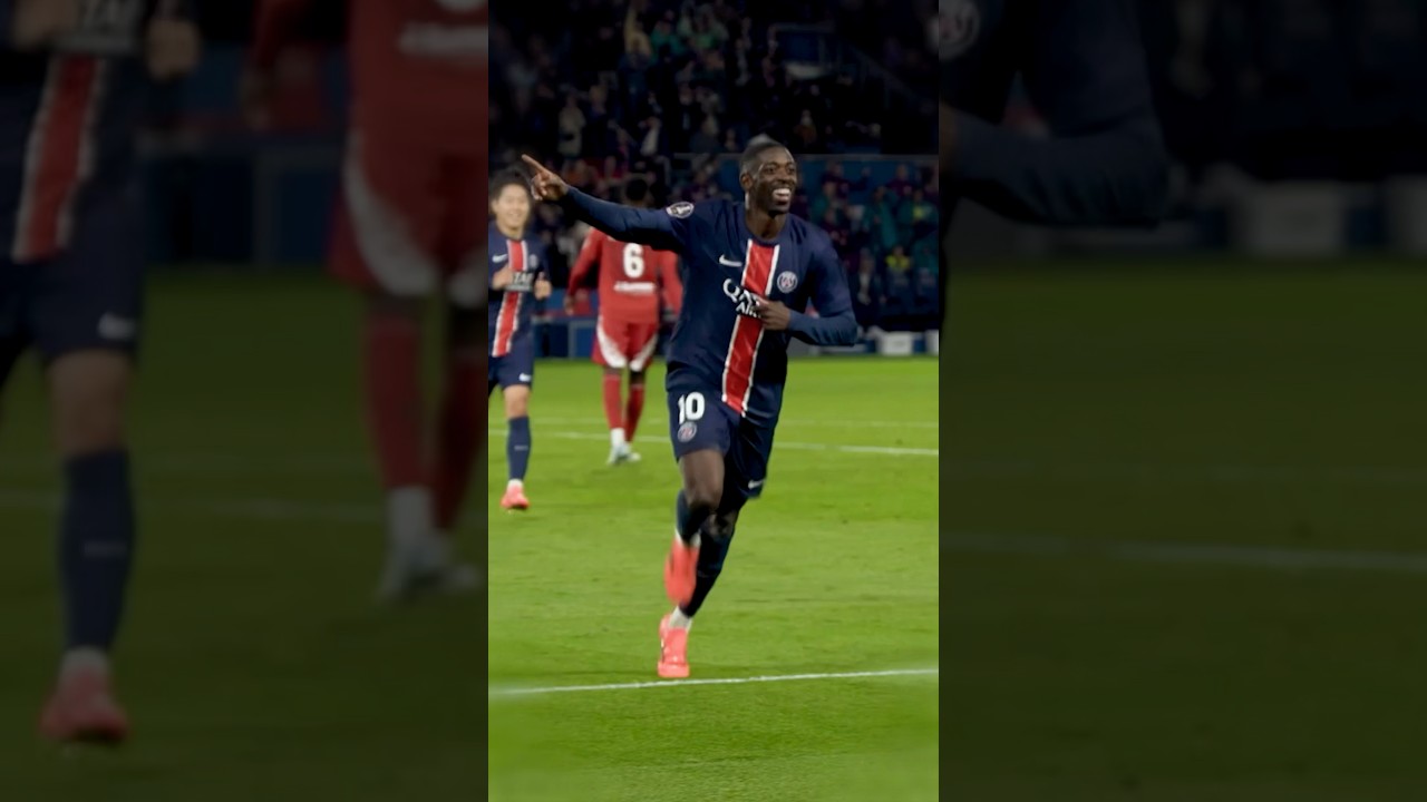 Dembélé lights up the capital ✨⚽️ #ballondor #psg #dembélé