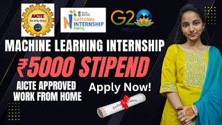 MACHINE LEARNING INTERNSHIP | ₹5000 Stipend | Work from Home | Apply Now! #video #ai #video #videos