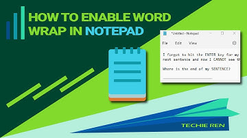 Make All Text Viewable In Notepad Using Word Wrap
