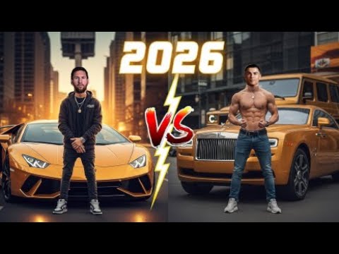 Cristiano Ronaldo Vs lionel Messi Cars Collection Comparison 2026 |   #ronaldo #football #messi