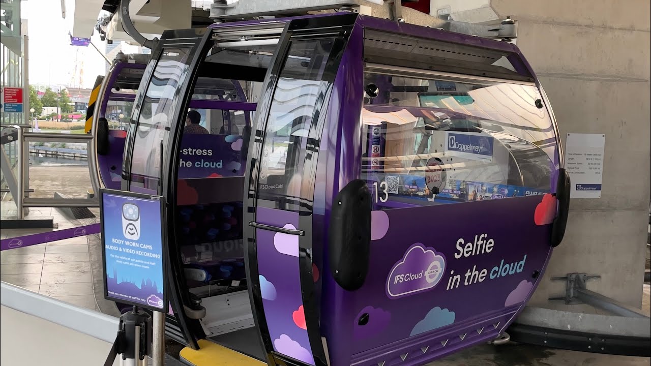 IFS Cloud Cable Car | Ticket Price 12£ For Round Trip | Getting Around i London 4k | United Kingdom