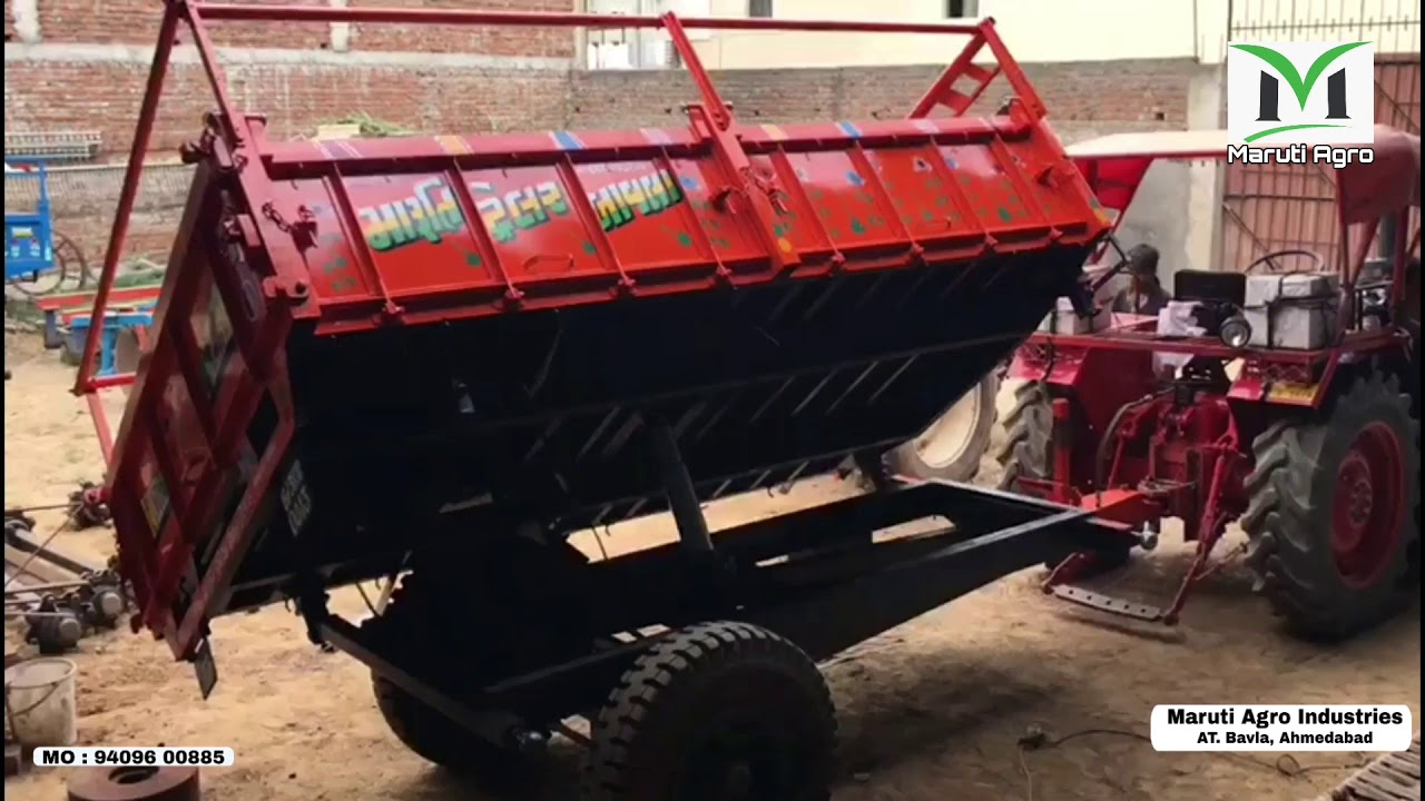 3 Side Hydraulic Trailer By Maruti Agro