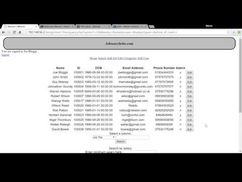 Web Programming Assignment Demo - Warren Haskins - 14438496