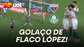 FLACO LÓPEZ RECEBE PASSE DE FELIPE ANDERSON E FAZ UM GOLAÇO PARA O PALMEIRAS CONTRA O FORTALEZA!