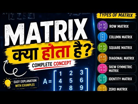 What is Matrix & Types of Matrix 