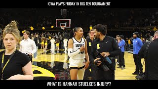 Hawkeyes Coach Gives Update On Hannah Stuelkes Injury