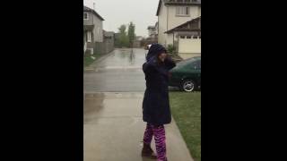 Katrina Ayson&#39;s First Snow Fall In A Slow Motion