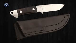 Edmund Davidson Custom Knife Desert Ironwood Integral Drop Point