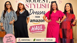 Most stylish yet modest dresses from Amazon | Garima's Good Life