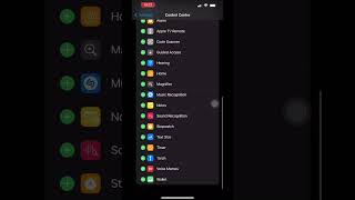 How to add accessibiliy feature to control Center on iPhone 13 pro 🍒max, ipad mini 6 #appletips screenshot 2