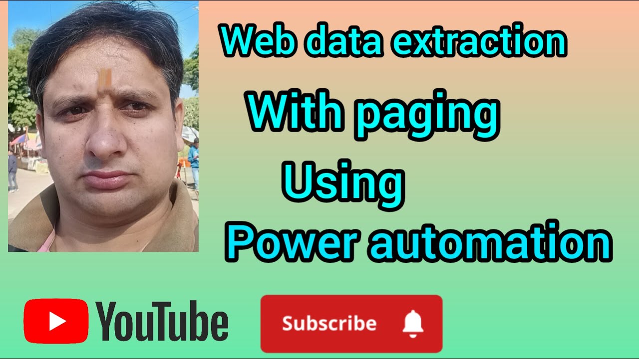 web data extraction with paging using power automation - YouTube