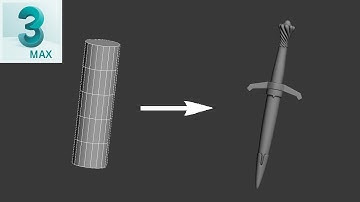 #039 3ds max 2022 : 3D Sword Modeling