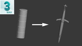 #039 3ds max 2022 : 3D Sword Modeling