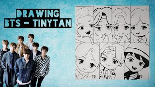 Drawing Kpop How To Draw Bts Como Dibujar Tinytan Dibujo Kpop
