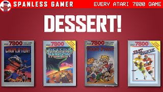 Desert Falcon, Food Fight, Choplifter!, and Hat Trick on the Atari 7800