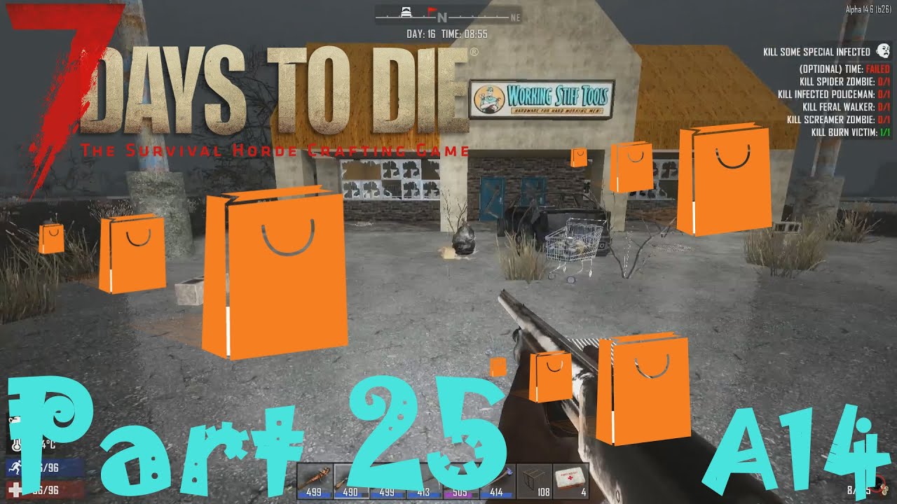 BLACK FRIDAY! LET'S GO SHOPPING! | 7 Days To Die Alpha Gameplay / Let's play | Part 25