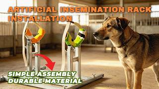 Stainless Steel Dog Insemination Holder | Easy to Clean Breeding Rack for Breeders#farming #dog