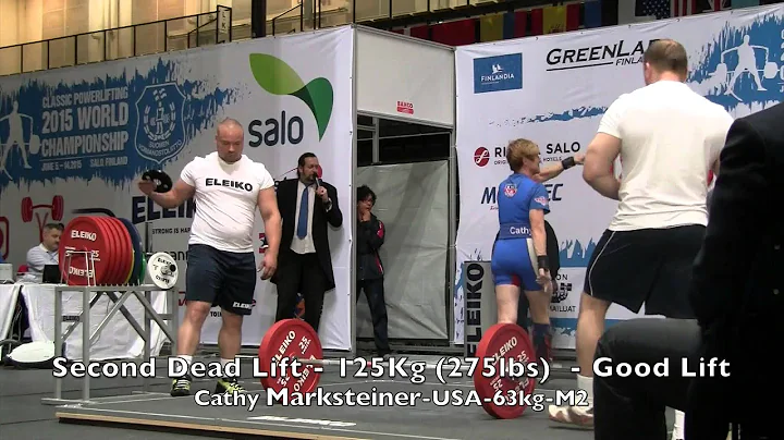 Cathy Marksteiner at the 2015 IPF Classic World Ch...