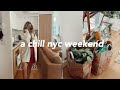 nyc weekend in my life | trader joes haul, chat about sponsors, & cozy fall vibes