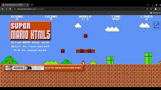 How to play super mario bros on the web