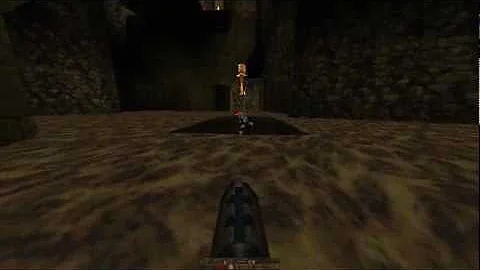 Quake - E1M3 Grenade jump traning