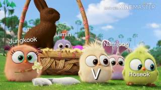 BTS as Angry Birds