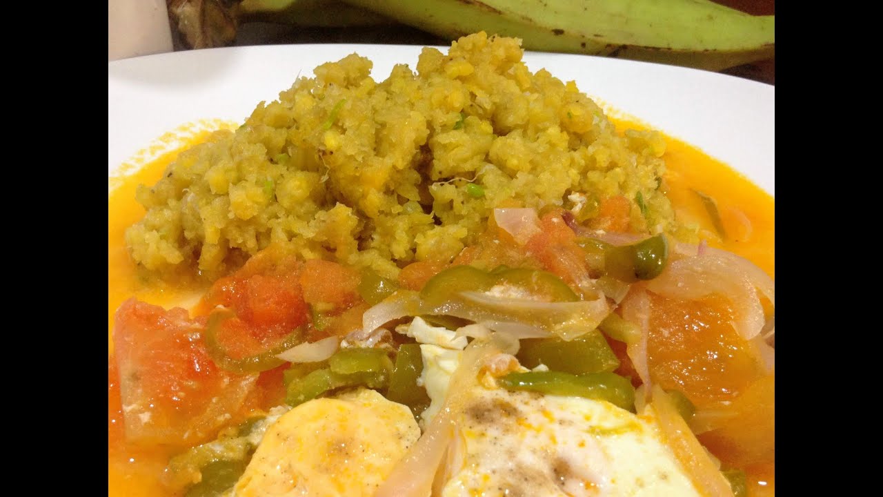 Majado de plátano verde