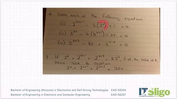 Indices Questions for you to try Leaving Cert Higher Level Maths