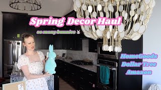 spring & easter decor haul from HomeGoods Dollar Tree At Home
