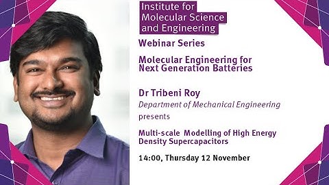 IMSE Webinar: Multi-scale Modelling of High Energy Density Supercapacitors