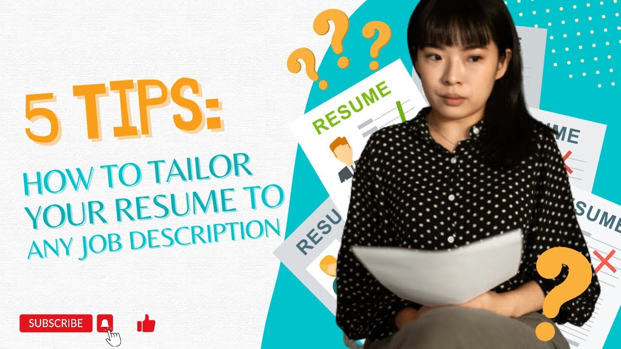 How To Tailor Your Resume To Any Job Description | Resume Tips | Work ...
