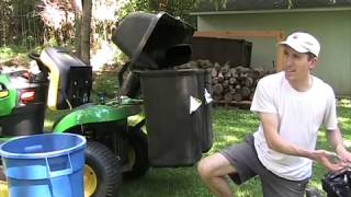 Installing the John Deere 2-Bin Bagger on My Riding Mower (Full Review)