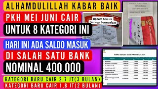 MANTAB❤ PKH MEI JUNI CAIR UNTUK 8 KATEGORI ADA YANG CAIR 400RB HARI INI DAN MRP SALUR DI 5 WILAYAH‼️