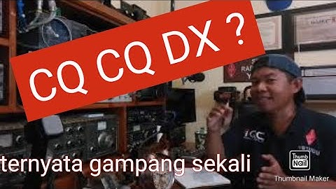 Contoh simpel komunikasi radio jarak jauh luar negeri dengan kode morse