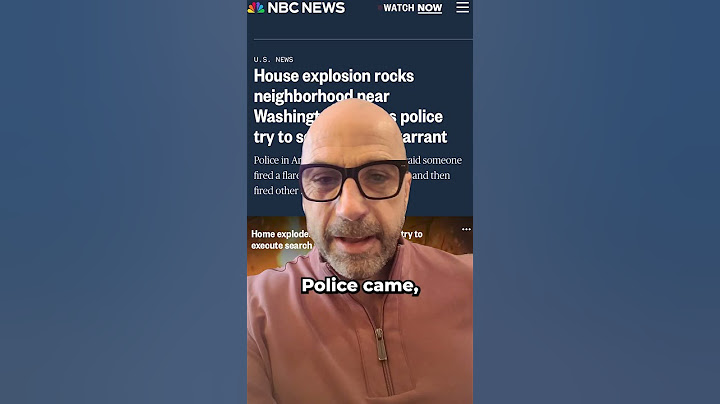 Update on the massive house explosion in Arlington, Virginia, while police serve a warrant
