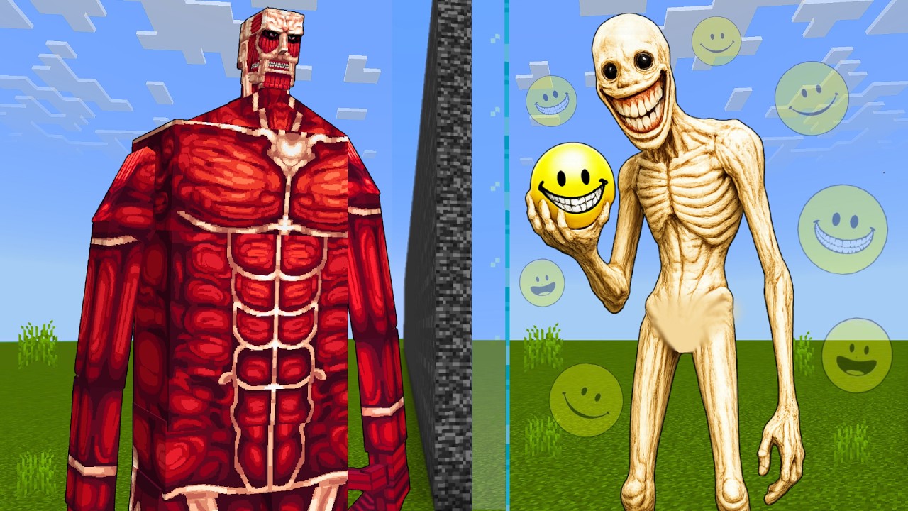 VERITY MONSTER vs COLOSSAL TITAN Mob Battle In Minecraft!