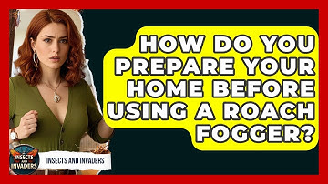 How Do You Prepare Your Home Before Using A Roach Fogger? - Insects and Invaders