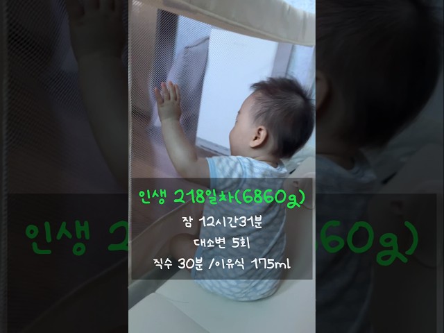 인생 218일차 소호의 하루! 첫 치아가 났소호! #육아일지 #육아일기 #육아브이로그