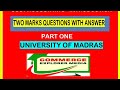 Cost accounting two marks questions with answers - Part one